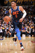 Russell Westbrook #8 Photograph by Andrew D. Bernstein