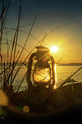 Vintage Railroad Lantern #8 Photograph by Cindy Shebley