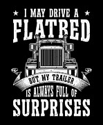 Flatbed Trucker Truck Driver #9 Digital Art by Toms Tee Store