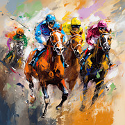 A Battle of Strength Painting by Lourry Legarde A Battle of Strength Painting by Lourry Legarde