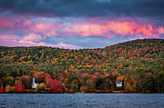 A Beacon Amidst Autumns Canvas Photograph by Jeff Folger