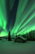 A Cabin in the Lights Photograph by Laura Hedien