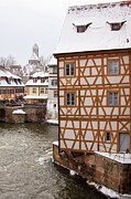 A corner of the medieval Bamberg at wintertime Photograph by Tatiana Travelways
