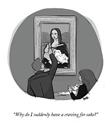 A Craving For Cake Drawing by Brooke Bourgeois
