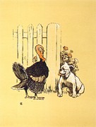 A Gay Dog, The Turkey Drawing by Cecil Aldin