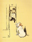A Gay Dog, Voyeur Drawing by Cecil Aldin