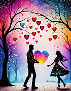 A Love in Full Bloom Ai Art by Rafael Salazar A Love in Full Bloom Ai Art by Rafael Salazar
