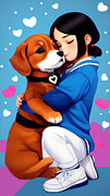 A Puppy's Best Friend Digital Art by Ronald Mills