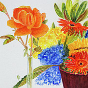A Rose is a Rose Painting by Karen Fleschler