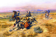 A Strenuous Life Painting by Charles Marion Russell