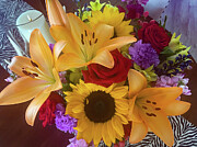 A Vibrant Centerpiece Bouquet Photograph by Bonnie Colgan A Vibrant Centerpiece Bouquet Photograph by Bonnie Colgan