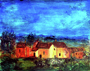 A vibrant village scene woven with tradition and beauty. Painting by Cavisen STUDIO