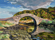 Abandoned Bridge, 2015 Painting by PJ Kirk Abandoned Bridge, 2015 Painting by PJ Kirk