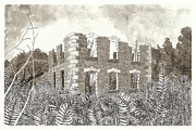Abandoned Luther Marsh Homestead Drawing by Jonathan Baldock Abandoned Luther Marsh Homestead Drawing by Jonathan Baldock