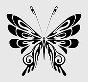 Abstract Animal Black Butterfly Fly Insect Digital Art by Jeff Creation
