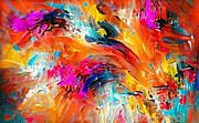 Abstract Carnival Fresh Colors - Original Fine Art Painting Wall Art 2 Painting by Stefano Senise