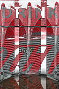 Abstract Coke and Car Radiator Design Digital Art by Victoria Plut