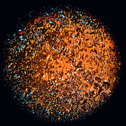 Abstract Orange Ball Mixed Media by Bumsable