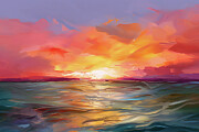 Abstract Sunset Digital Art by Chris Palmer Abstract Sunset Digital Art by Chris Palmer