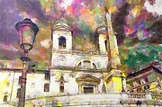 Abstract Trinita dei Monti Paint  Photograph by Stefano Senise
