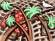 Abstract Waikiki Art Print Painting by Tommervik