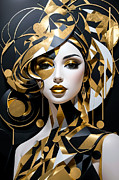 Abstract woman Digital Art by Grant Glendinning Abstract woman Digital Art by Grant Glendinning