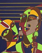 Adoration Painting by Raji Musinipally