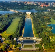Aerial View Of The Lincoln And World War I I Memorials   Photograph by Mountain Dreams