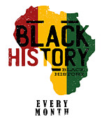 African American Black Proud Strong Black History  Digital Art by Toms Tee Store