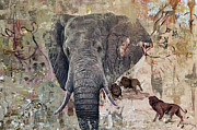 African Bull Painting by Ronnie Moyo