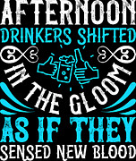 Afternoon drinkers shifted in the gloom as if they sensed new blood Digital Art by Jacob Zelazny