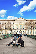 Afternoon on the Pont des Arts - Parisian Style Photograph by Mark Tisdale