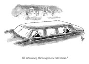 Agreeing On A Radio Station Drawing by Frank Cotham