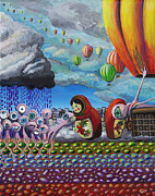 Alarm Clock Painting by Mindy Huntress