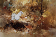 Albino Squirrel  Digital Art by Jerry Dalrymple