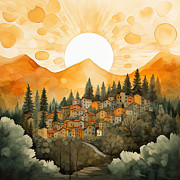 Alchemist's Palette - Magical Blend of Colors Found in the Tuscan Landscape Painting by Lourry Legarde Alchemist's Palette - Magical Blend of Colors Found in the Tuscan Landscape Painting by Lourry Legarde