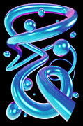 Alien DNA Digital Art by Bespoke Cube