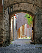 Alley with Cat Photograph by M Kathleen Warren