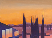 Almost Dark in Highland Park Painting by Jacob Dudley Almost Dark in Highland Park Painting by Jacob Dudley