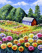 Alpine Summer Painting by Bari Rhys