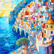 Amalfi Dreams, 04 Painting by AM FineArtPrints