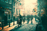 Amsterdam. Bicycles and Life. Digital Art by Edward Galagan Amsterdam. Bicycles and Life. Digital Art by Edward Galagan