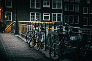 Amsterdam. Golden Evening. Digital Art by Edward Galagan