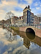 Amsterdam Winter Reflections Photograph by Andrea Whitaker Amsterdam Winter Reflections Photograph by Andrea Whitaker