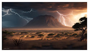 An African savanna Digital Art by Greg Joens