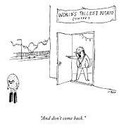And Don't Come Back Drawing by Edward Steed