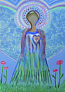 Angel Lady Painting by Corinne Carroll