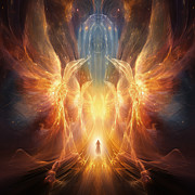 Angelic Light Paintings Painting by Lourry Legarde Angelic Light Paintings Painting by Lourry Legarde