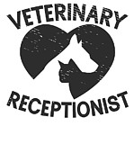 Animal Vet Tech Assistant Veterinary Receptionist  Digital Art by Toms Tee Store