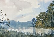 Another Hornsea Mere  Painting by Glenn Marshall